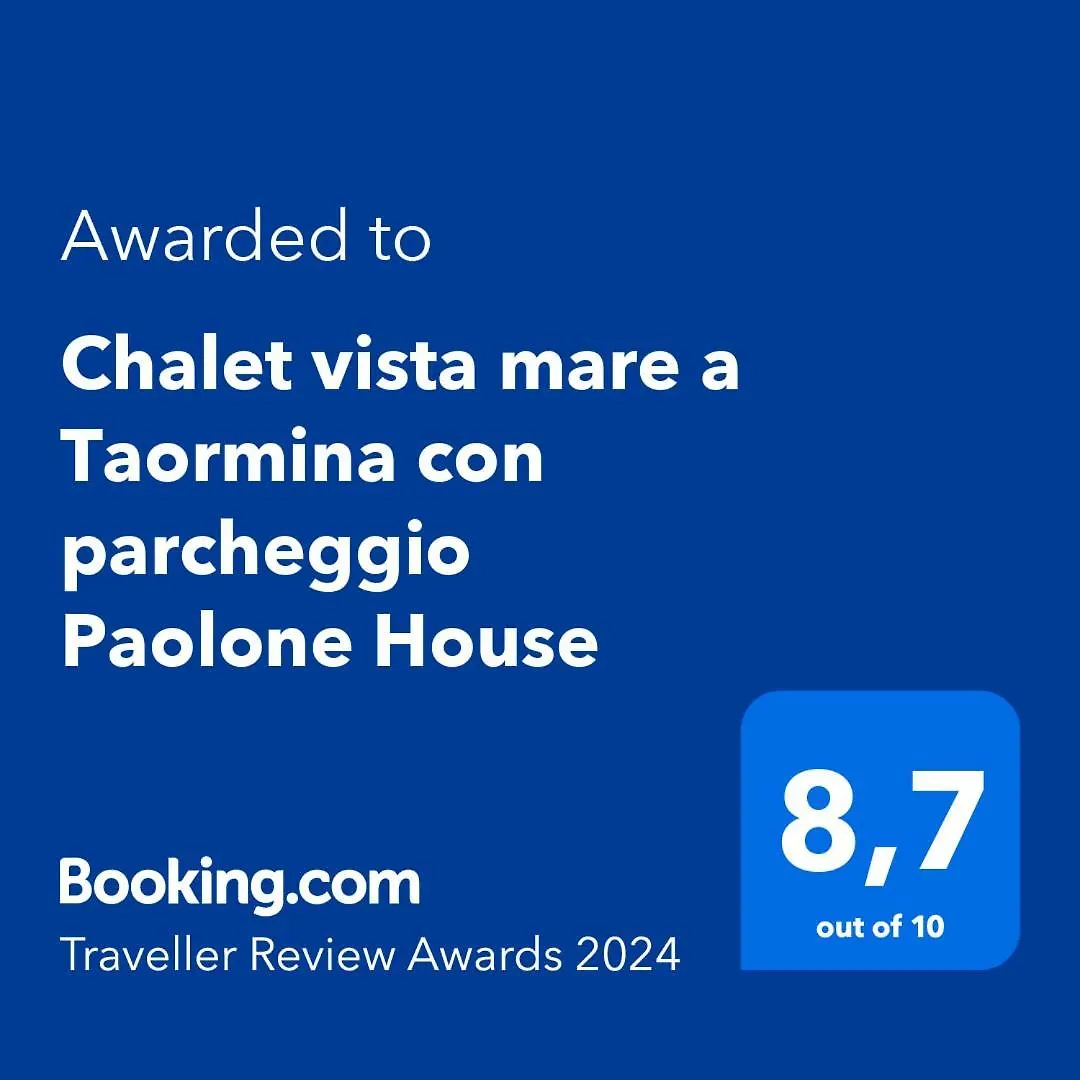 Chalet Vista Mare A Taormina Con Parcheggio Paolone House